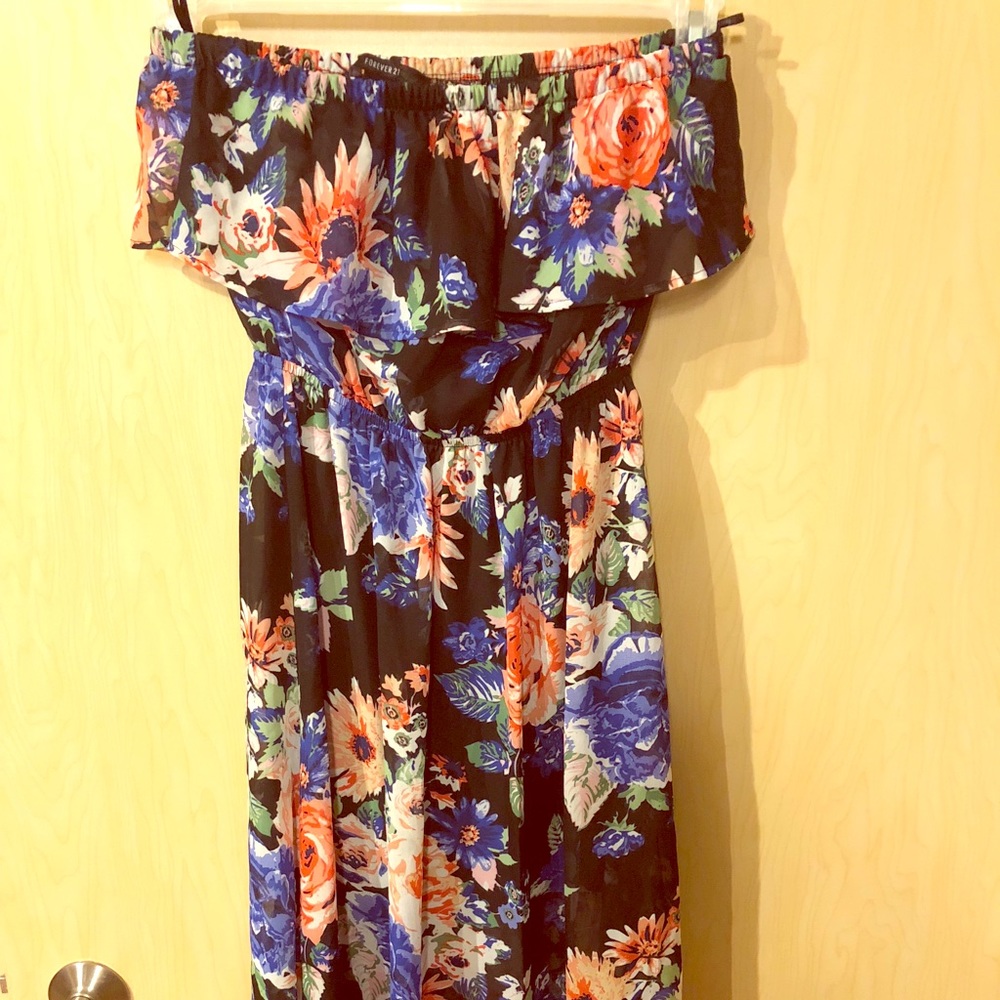 maxi dress strapless